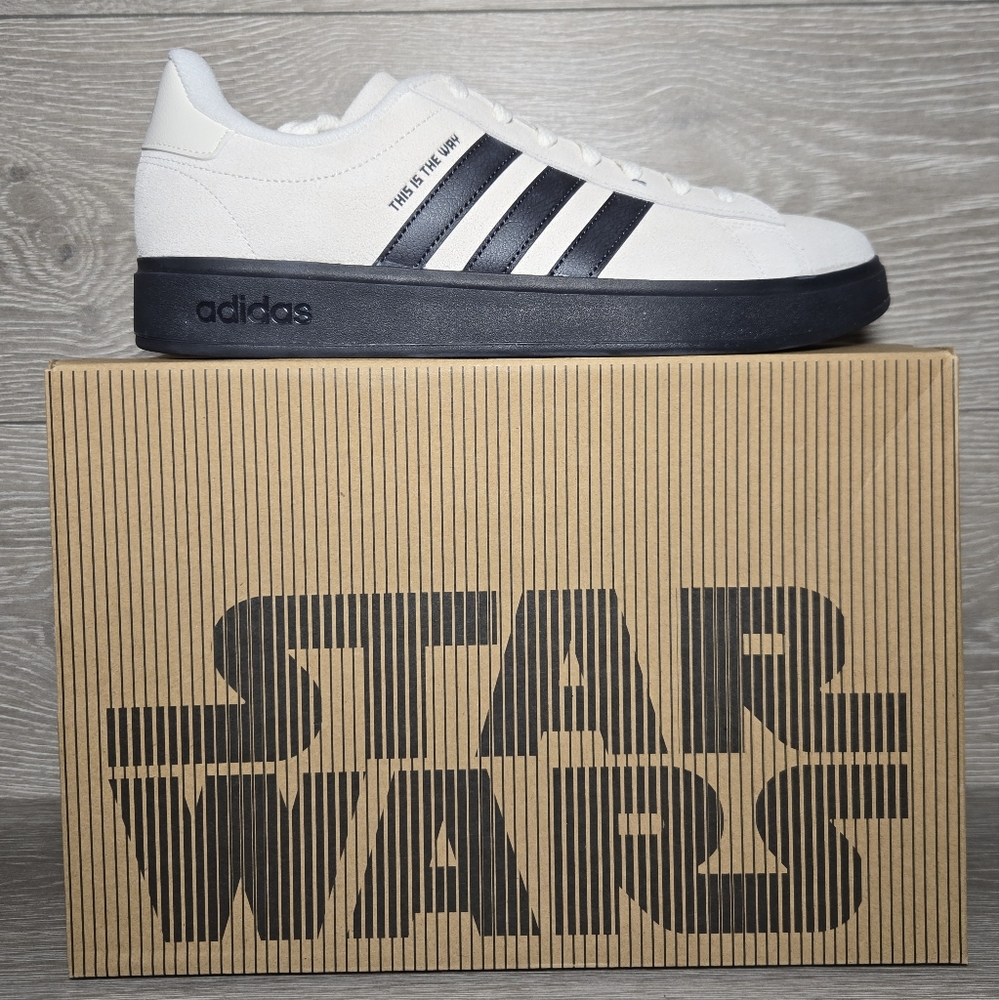 Star Wars Mandalorian Adidas Grand Court 2.0 Shoes JS0723 Mens Size 10.5 NEW